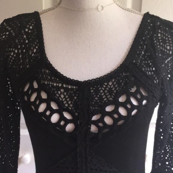 Free People  Bodycon Lace Dress in Burgundy - Picture 6 of 6